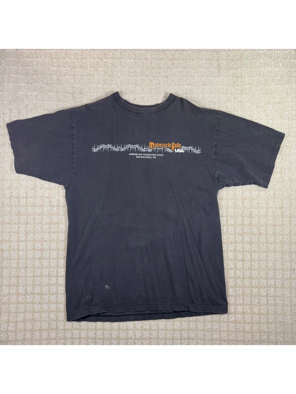Vintage 2003 Motorcycle Rally Milwaukee T Shirt Large